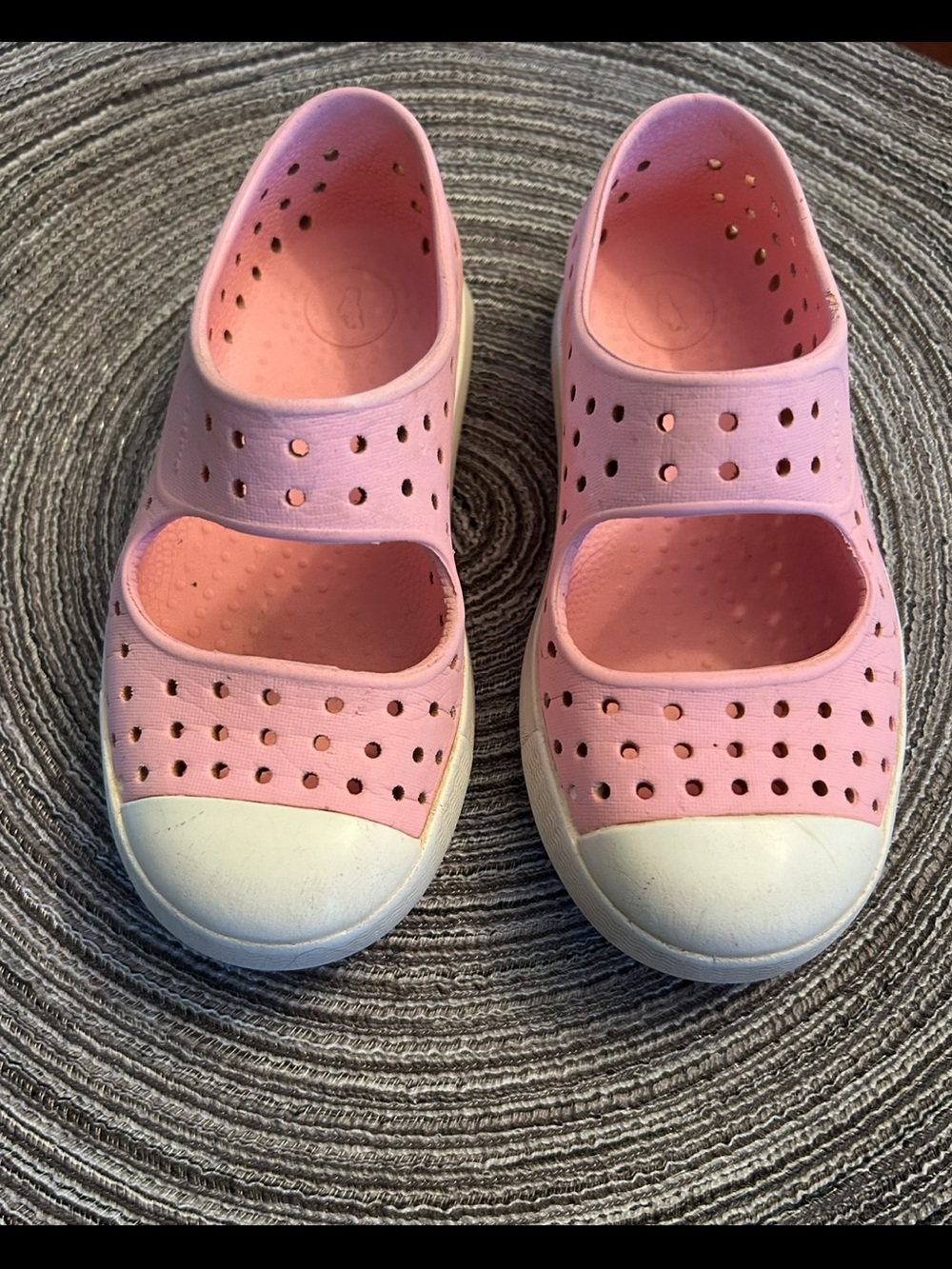 Kids Native Pink Slip-On Water-Resistant Mary Jane Shoes
